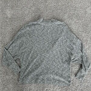 Harlowe and Graham Gray Open Back Sweater